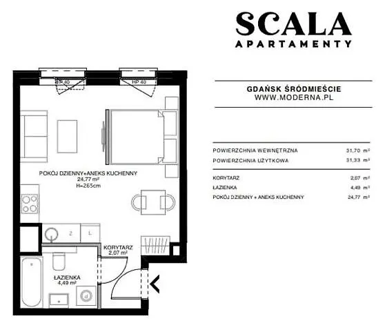 Scala City Center Premium Apartments & Parking #Gdansk By Acznowy